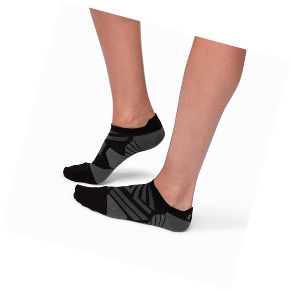 Calcetines Para Correr On Low Hombre Negros Grises | 1640HPLJI