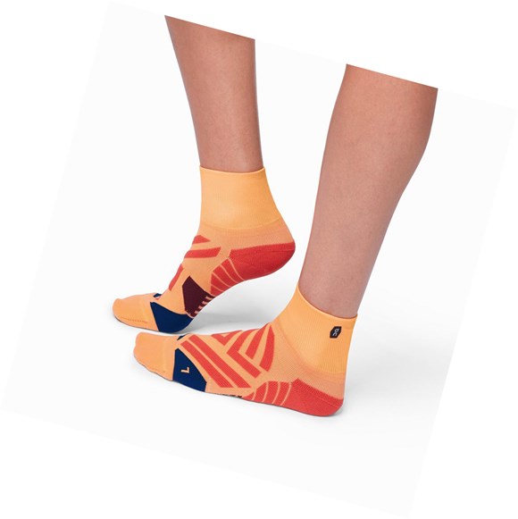 Calcetines Para Correr On Mid Mujer Coral Azul Marino | 3974GNETZ