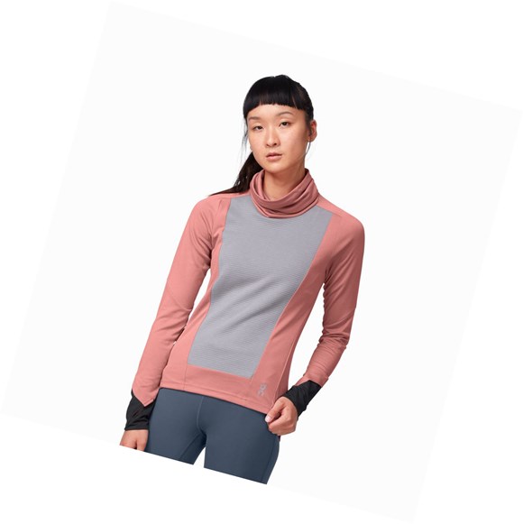 Camisas Para Correr On Weather Mujer Rosas Kaki | 1269RYLJD