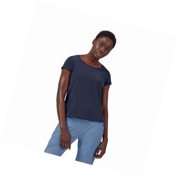 Camiseta On Active-T Breathe Mujer Azul Marino | 0697KODPW