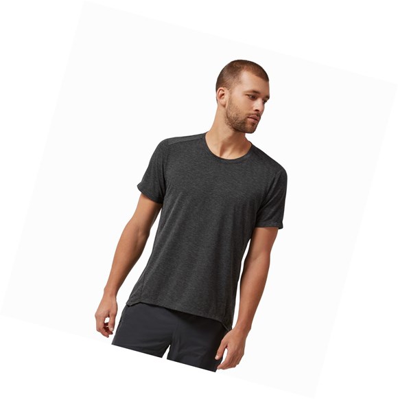 Camiseta On Active-T Hombre Negros | 5796XQYVE