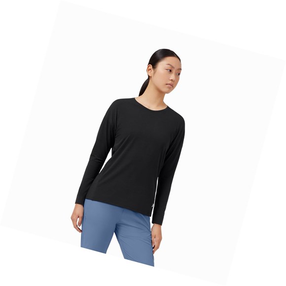 Camiseta On Comodidad Mujer Negros | 8670XEWRN
