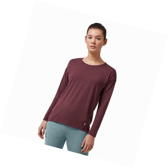 Camiseta On Comodidad Mujer Vino | 4508DSRPW