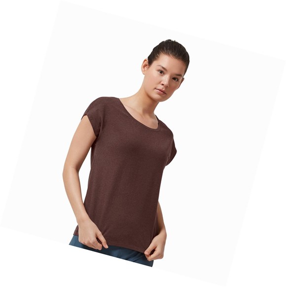 Camiseta On On-T Mujer Cafes | 8502HBCFX