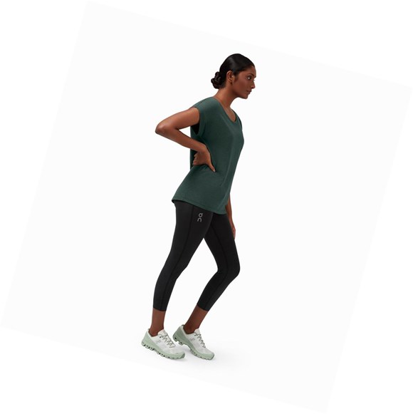 Camiseta On On-T Mujer Verdes Oscuro | 1537FQRZE