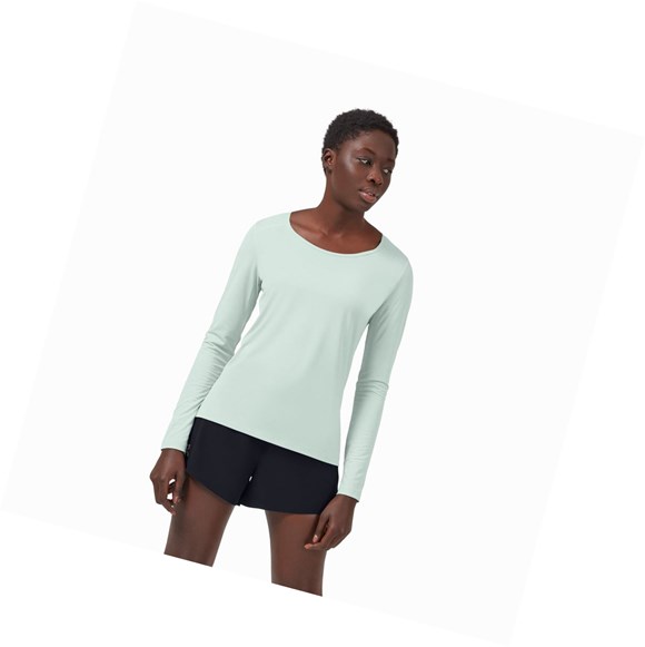 Camiseta On Performance Long-T Mujer Turquesa | 8490NESQF