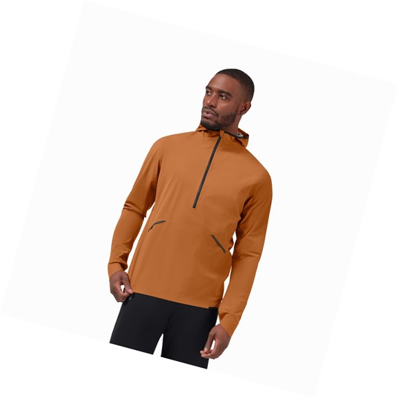 Chaquetas On Impermeables Anorak Hombre Marrom | 0167HILFT