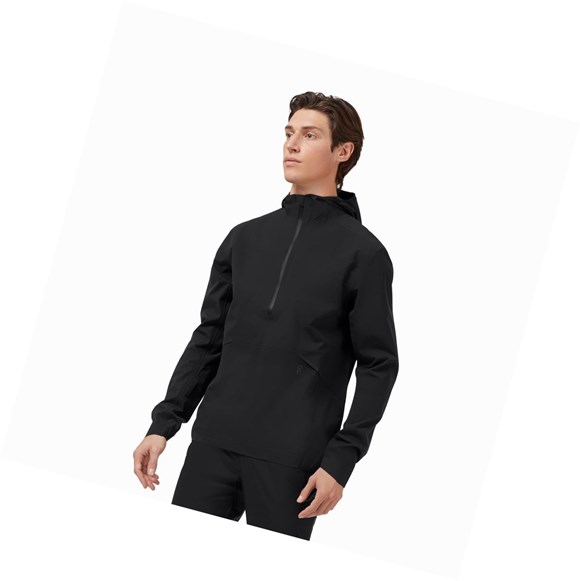 Chaquetas On Impermeables Anorak Hombre Negros | 2631UBZFI