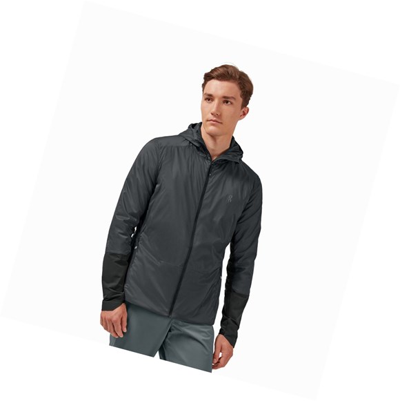 Chaquetas On Insulator Hombre Grises Negros | 6193DRWZQ