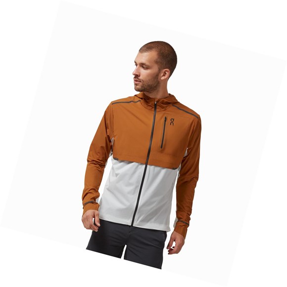 Chaquetas On Weather Hombre Marrom Blancos | 5231MFCYN