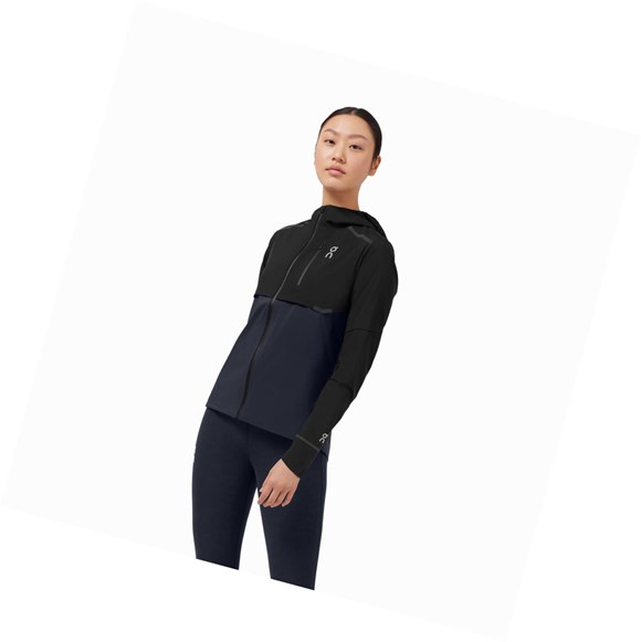 Chaquetas On Weather Mujer Negros Azul Marino | 7389PZHFC