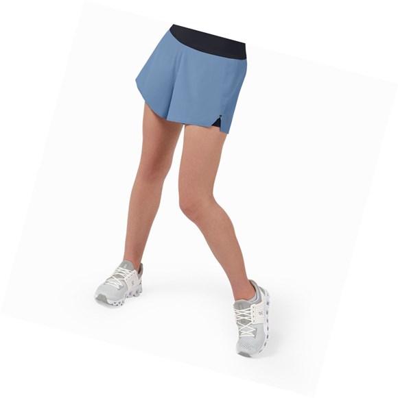 Pantalones Cortos Para Correr On Correr Mujer Azules Negros | 8167TPQEB
