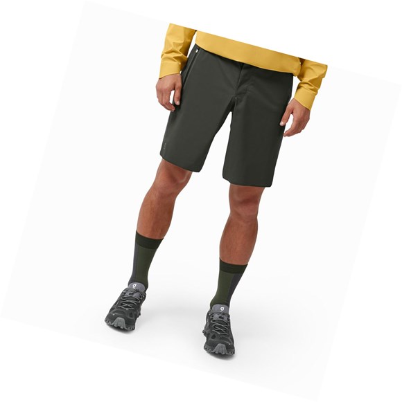 Pantalones Cortos Para Correr On Impermeables Hombre Grises | 6247BCELW