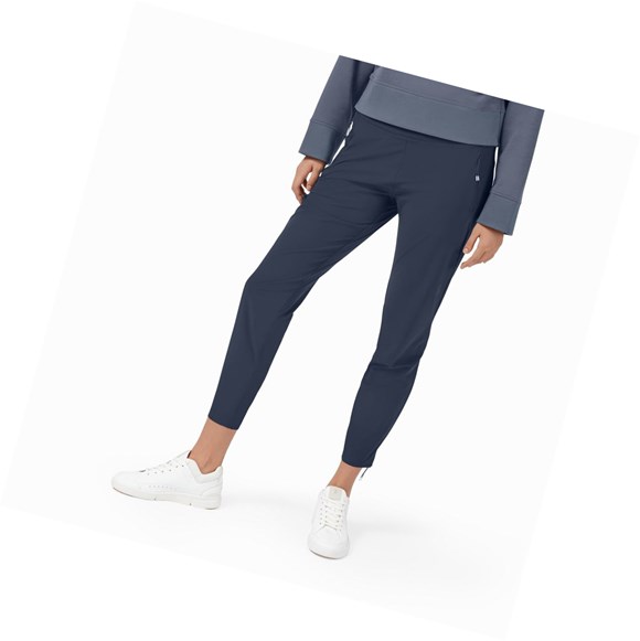 Pantalones Para Correr On Ligeros Mujer Azul Marino | 4172OQXLA
