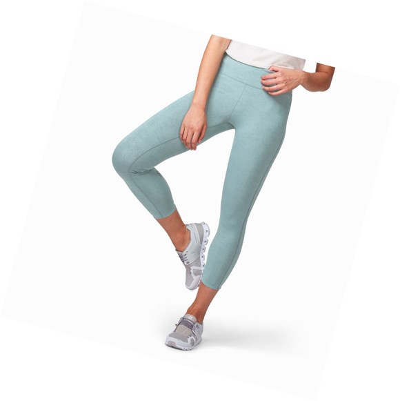 Running Leggings On Tights 7/8 Mujer Verde Oliva | 1843NDHLV
