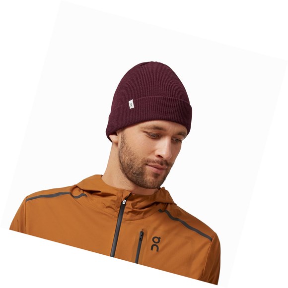 Sombreros On Merino Beanie Hombre Rojos | 1239CQLIT