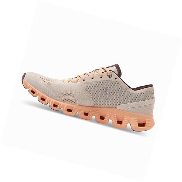 Tenis Deportivos On Cloud X Mujer Plateados | 7319UNZIF