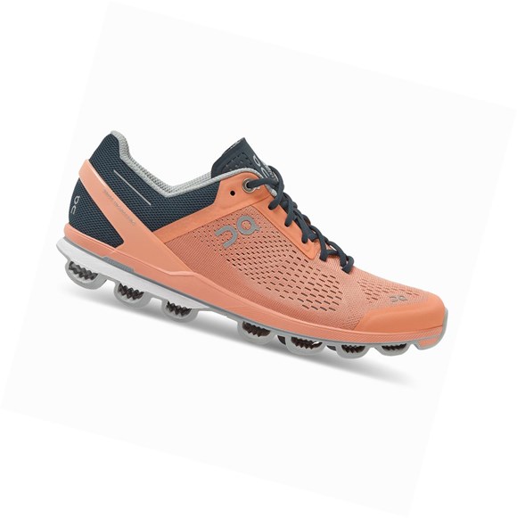 Tenis Deportivos On Cloudsurfer Mujer Coral Azul Marino | 6021ADKEZ