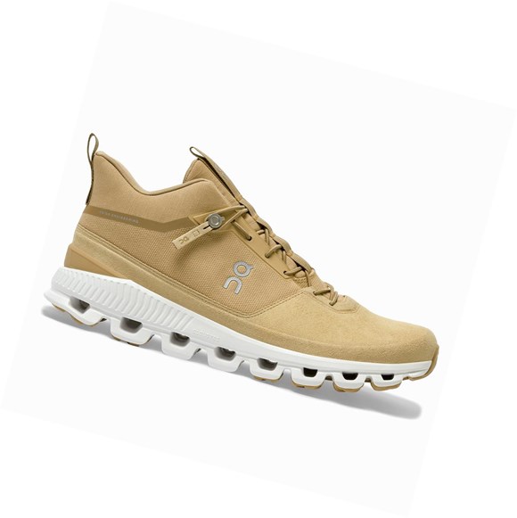 Tenis On Cloud Hi Hombre Marrom Amarillos | 8274CQGPS