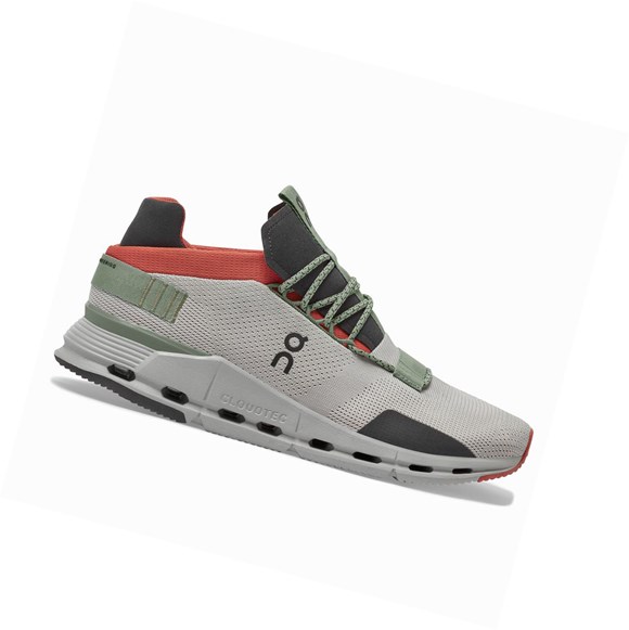 Tenis On Cloudnova Hombre Plateados Naranjas | 7834VXQRL