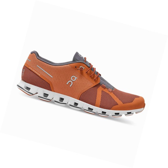 Tenis Para Correr En Carretera On Cloud Hombre Marrom Naranjas | 7069WUXEP