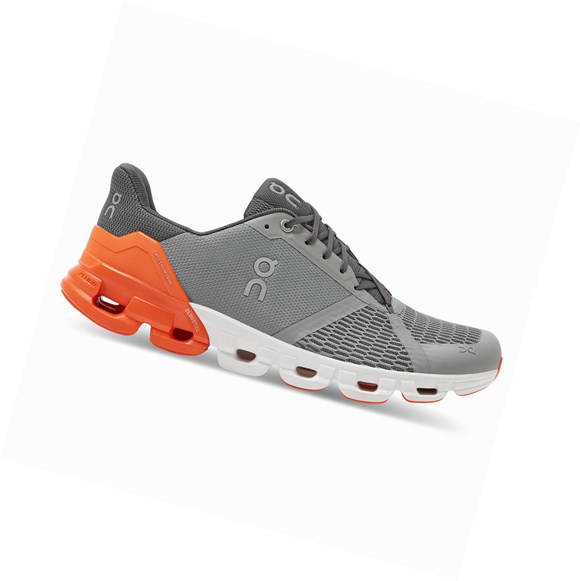 Tenis Para Correr En Carretera On Cloudflyer Hombre Grises Naranjas | 2910CSAIK