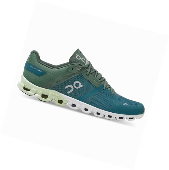 Tenis Para Correr En Carretera On Cloudflow Hombre Verdes Azules | 9237ASLOH
