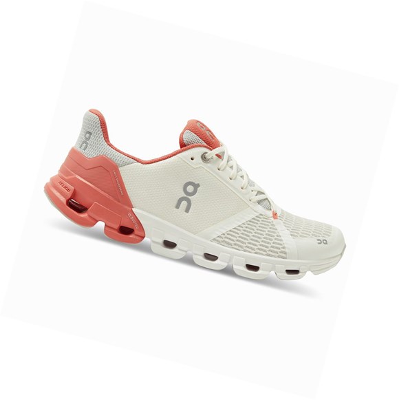 Tenis Para Correr En Carretera On Cloudflyer Mujer Blancos Coral | 9403RWBKA