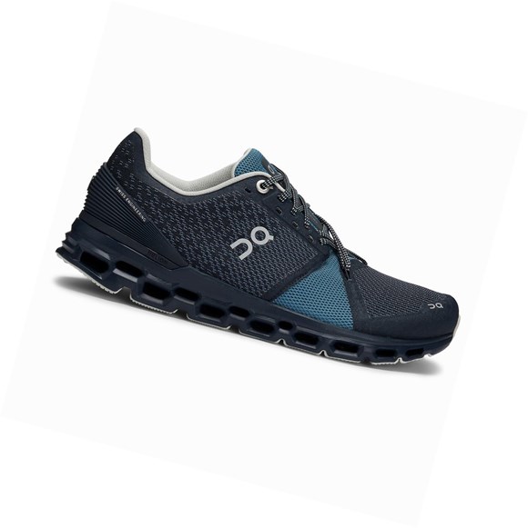 Tenis Para Correr En Carretera On Cloudstratus Mujer Azul Marino | 5180FTQUH