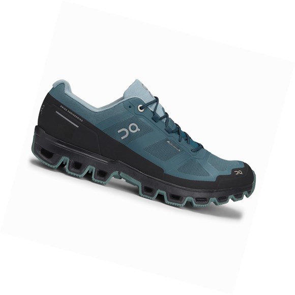 Tenis Para Trail Running On Cloudventure Impermeables Hombre Azules Claro | 0427JZEBU