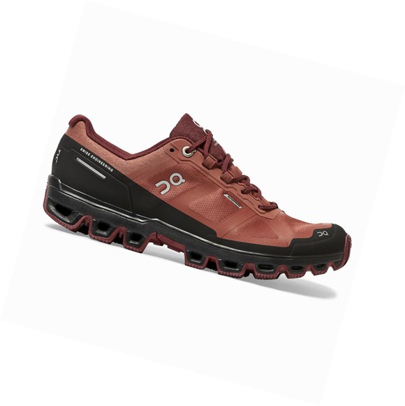 Tenis Para Trail Running On Cloudventure Impermeables Mujer Marrom Rosas | 4903ABWIK