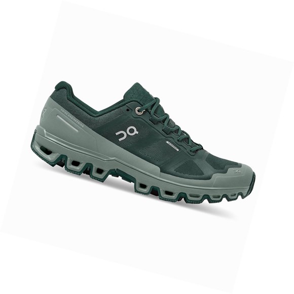 Tenis Para Trail Running On Cloudventure Impermeables Mujer Verdes | 8173TDYJU