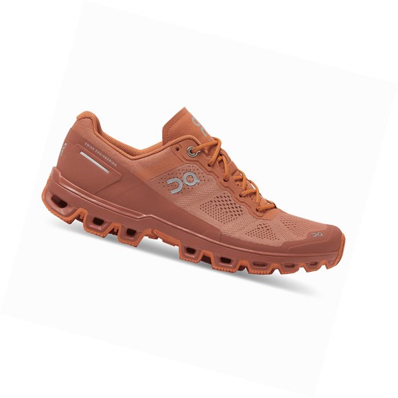 Tenis Para Trail Running On Cloudventure Mujer Grises Naranjas | 9218KZSCP