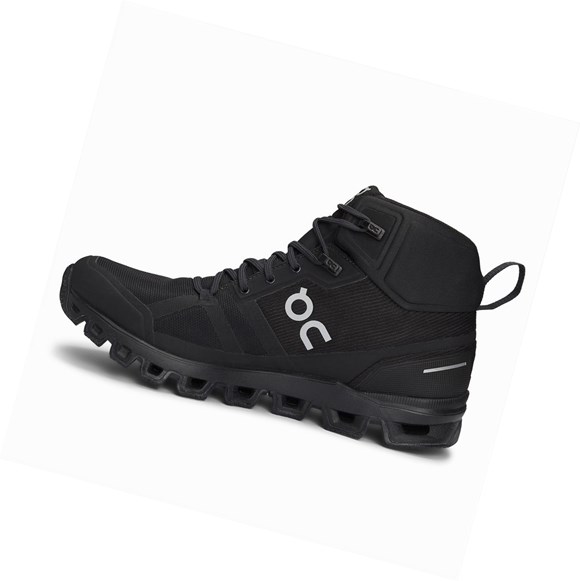 Tenis Senderismo On Cloudrock Impermeables Mujer Negros | 5391OJUCK
