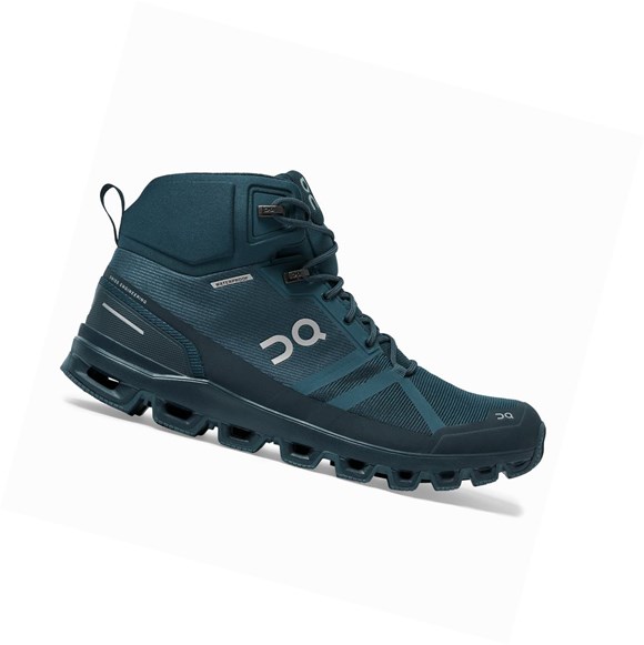 Tenis Senderismo On Cloudrock Impermeables Hombre Azul Marino | 6031YHGDN