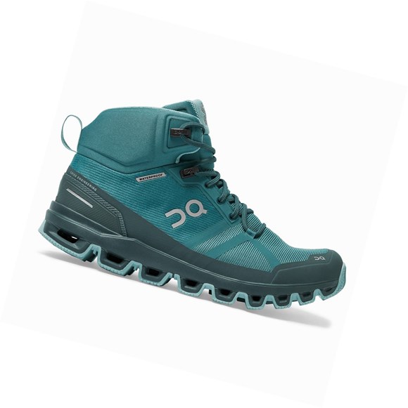 Tenis Senderismo On Cloudrock Impermeables Mujer Azules | 8947CPRUH