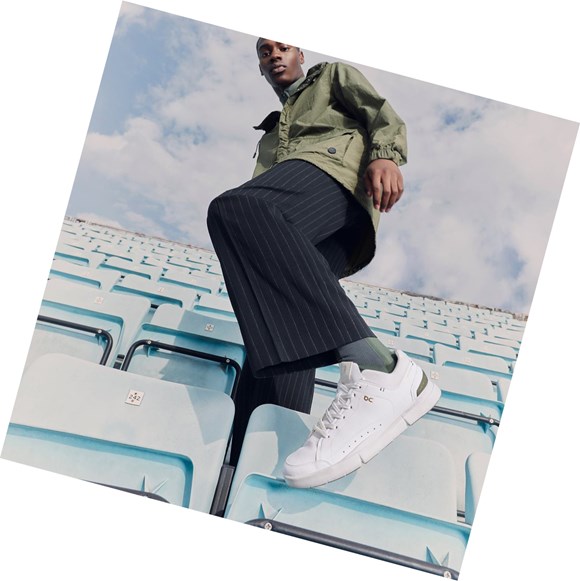 Zapatos de Tenis On THE ROGER Centre Court Hombre Blancos | 8652OUWSZ